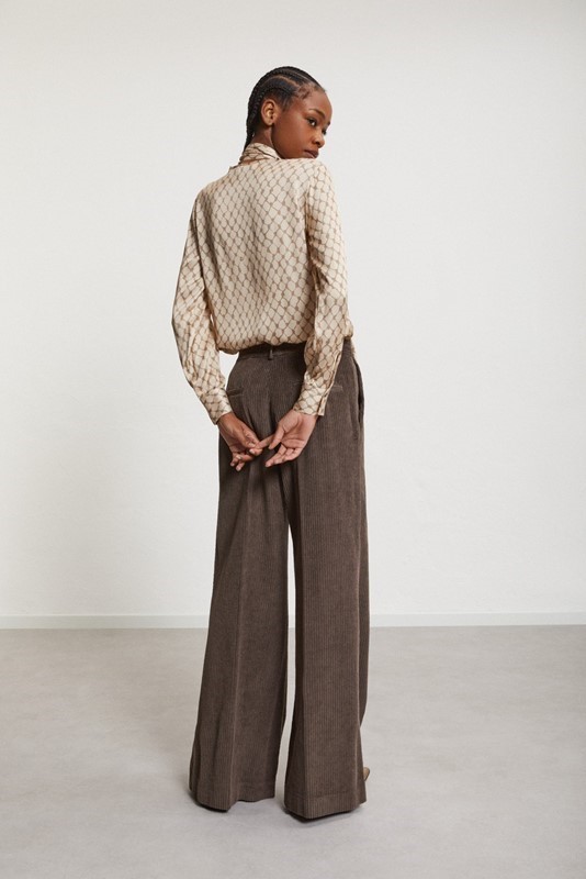 OTTOD'AME Pantalone in velluto a coste