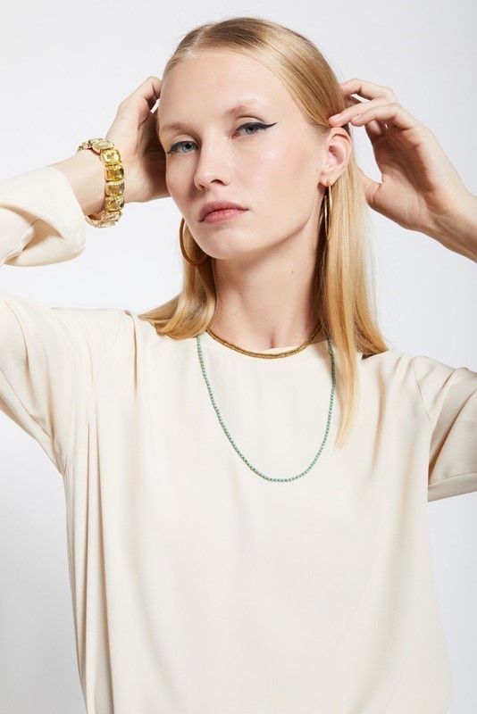 OTTOD'AME Maglia in misto seta
