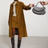OTTOD'AME Cappotto in velluto a coste
