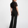 MORGAN Blusa corta con dettaglio bottoni oro e zip laterale