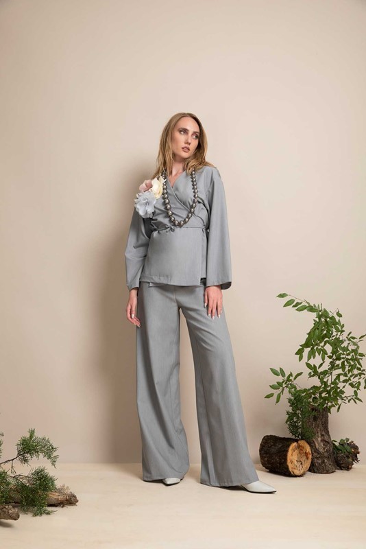 PEPE ROSA Pantalone fluido ampio