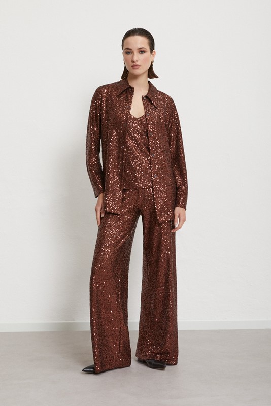 OTTOD'AME Camicia con paillettes