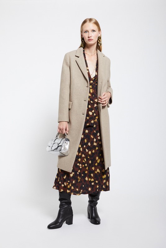 OTTOD'AME Cappotto lungo in misto lana