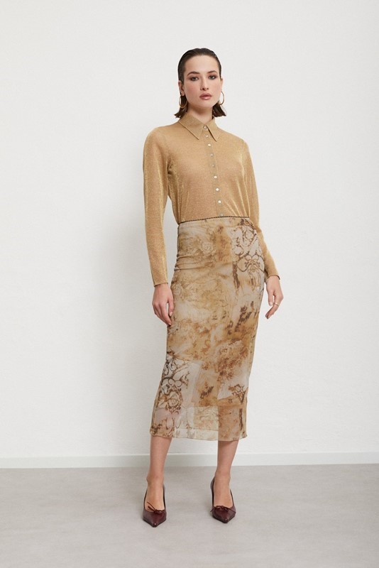 OTTOD'AME Camicia in lurex