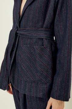 SOUVENIR Giacca stile kimono con cintura