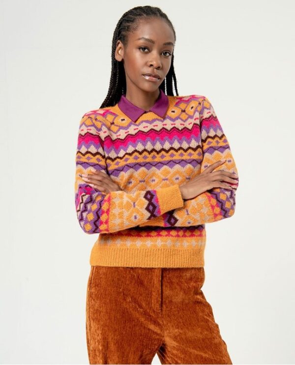 SURKANA Maglione jacquard con rombi