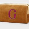 NALI' Trousse in velluto lettera g