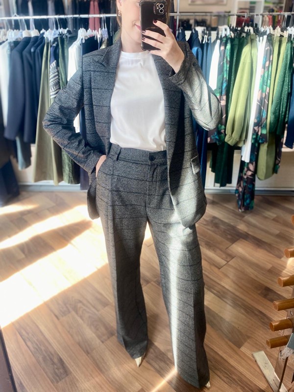 SPAGO DONNA Pantalone ampio con pence