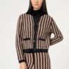 SURKANA Cardigan corto effetto spazzolato