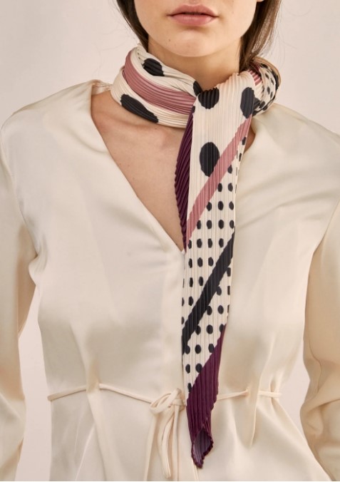 NALI' Foulard pois plisse'