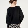 SURKANA Maglia con scollo a barca e maniche a pipistrello