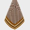 NALI' Foulard fant. geometrica maro/ocra