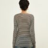 SOUVENIR Maglia a righe in misto viscosa e cachemire