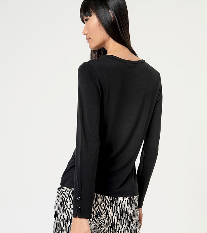 SURKANA Blouse a manica lunga con collo rotondo