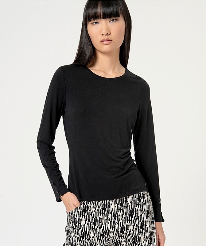 SURKANA Blouse a manica lunga con collo rotondo