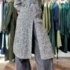 RELISH Cappotto spigato con cintura doppiopetto