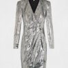 MORGAN Abito a portafoglio con paillettes rbling