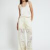 OTTOD'AME Pantalone a palazzo in pizzo