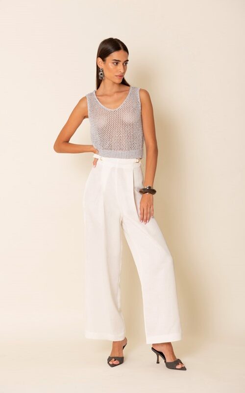 SISTE'S Top in rete con paillettes