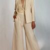 SISTE'S Top gessato in lurex con collana