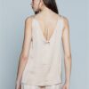 RELISH Blusa s/m doppio scollo v con fettuccia schiena
