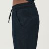 WHITE WISE Pantalone in chambray con coulisse gamba asciutta