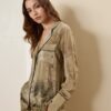 SOUVENIR Camicia stampa naturalistica