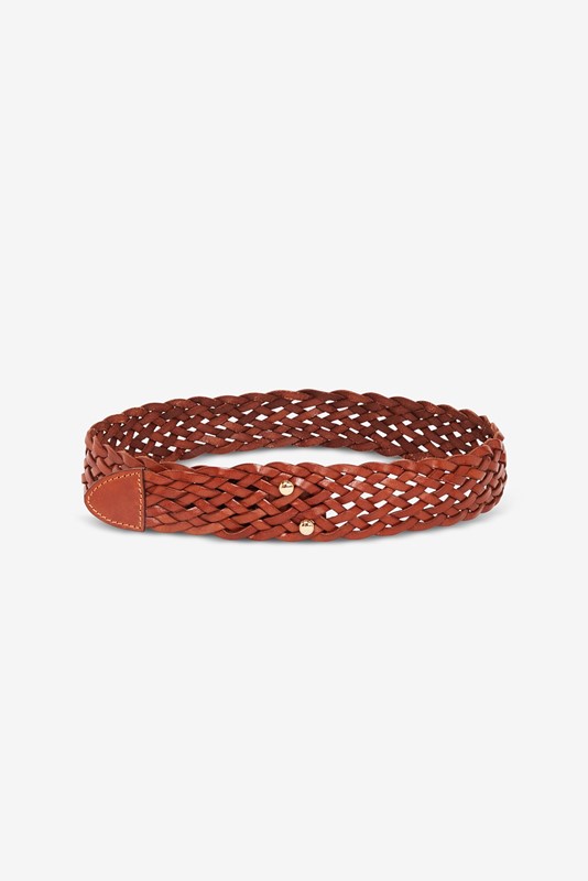 OTTOD'AME Cintura in pelle intrecciata