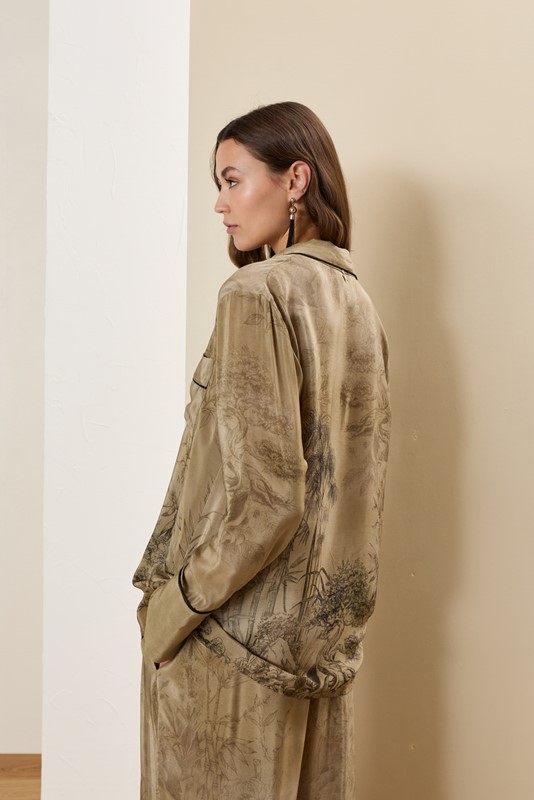 SOUVENIR Camicia stampa naturalistica