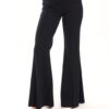 SPAGO DONNA Pantalone zip laterale a zampetta