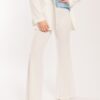 SPAGO DONNA Pantalone zip laterale a zampetta