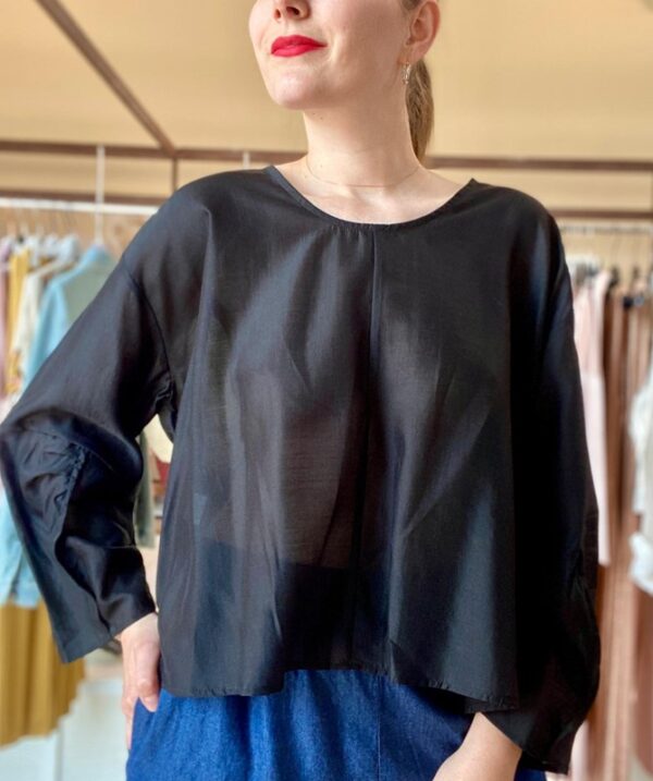 15F844B277A24986050CC6E997B54945_ LES JOLIES NANAS Blusa scollo ampio m/l