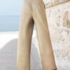 AGGÉL Pantalone spalmato glitter ampio con cintura