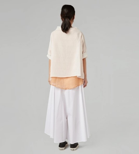 611DBD7188F248403878D8AB4ABAA213_ LES JOLIES NANAS Blusa squadrata in misto viscosa