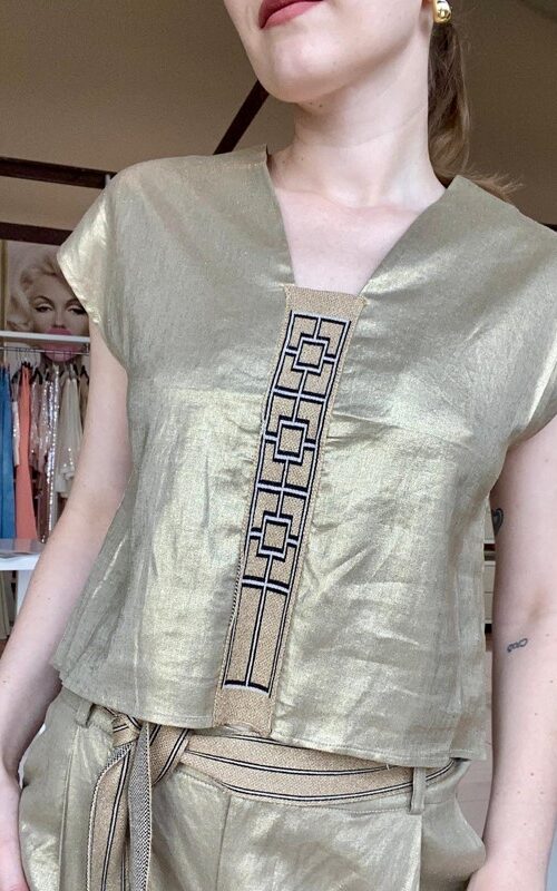 AGGÉL Blusa con ricamo