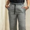 PHILIA LOFT Pantalone a palazzo spigato con cintura