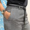 PHILIA LOFT Pantalone a palazzo spigato con cintura