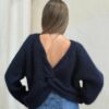 PHILIA LOFT Maglione con scollatura nodo sulla schiena
