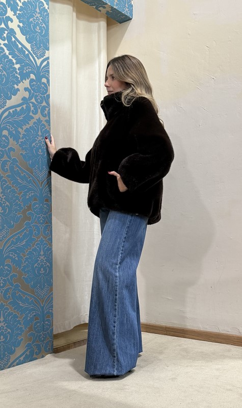 SOUVENIR Ecopelliccia con zip