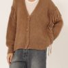 PHILIA LOFT Cardigan over con frange