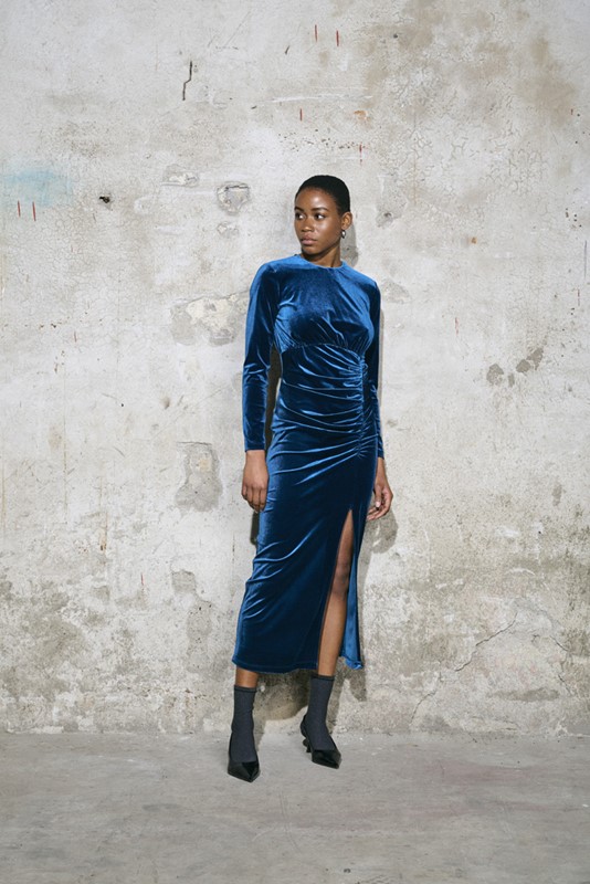 abito lungo H2O arricciatura