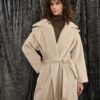 SOUVENIR Cappotto maxi collo con cintura