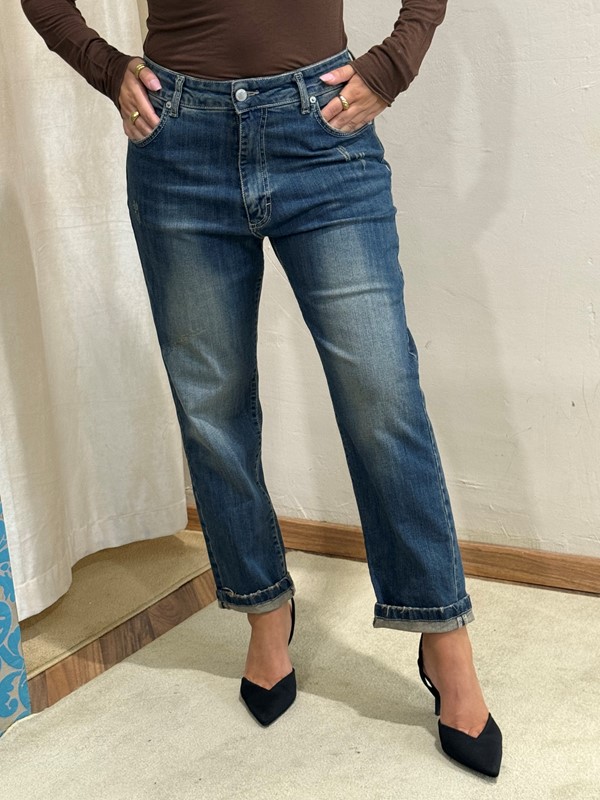 PHILIA LOFT Jeans lavaggio al te' gamba regolare