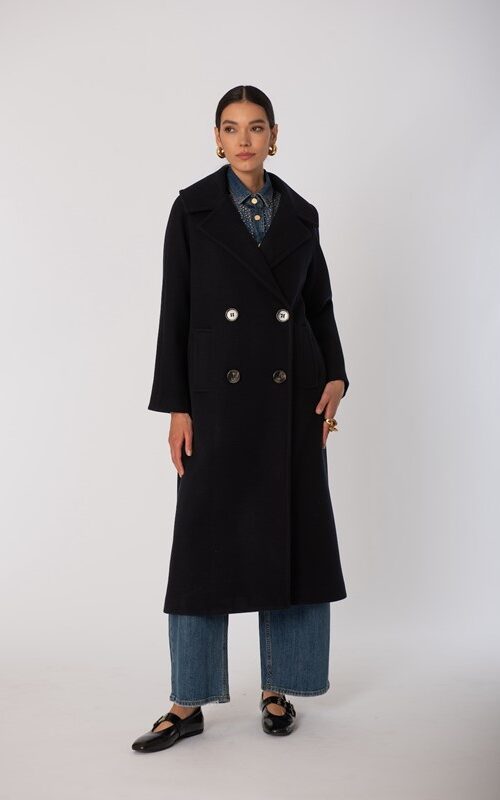 cappotto SISTE’S lungo doppiopetto donna cappotto SISTE’S lungo doppiopetto donna