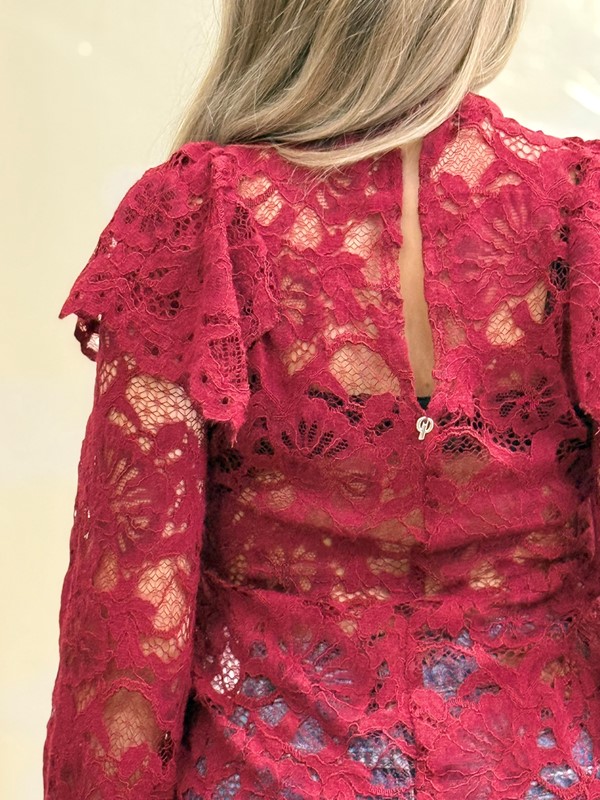 PHILIA LOFT Camicia in pizzo con volant