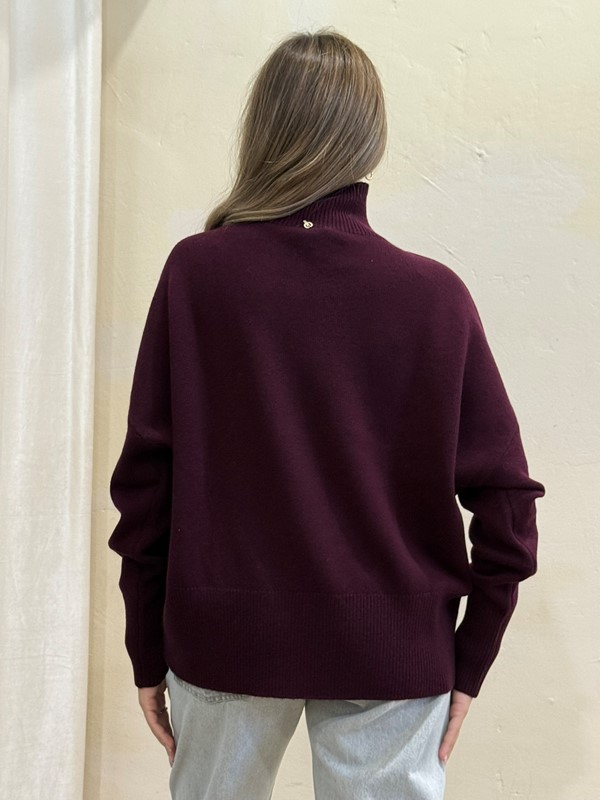 4B85B9F7E98CA8003D7E4C93CBBC6B70_ PHILIA LOFT Maglione lupetto over doppia lunghezza