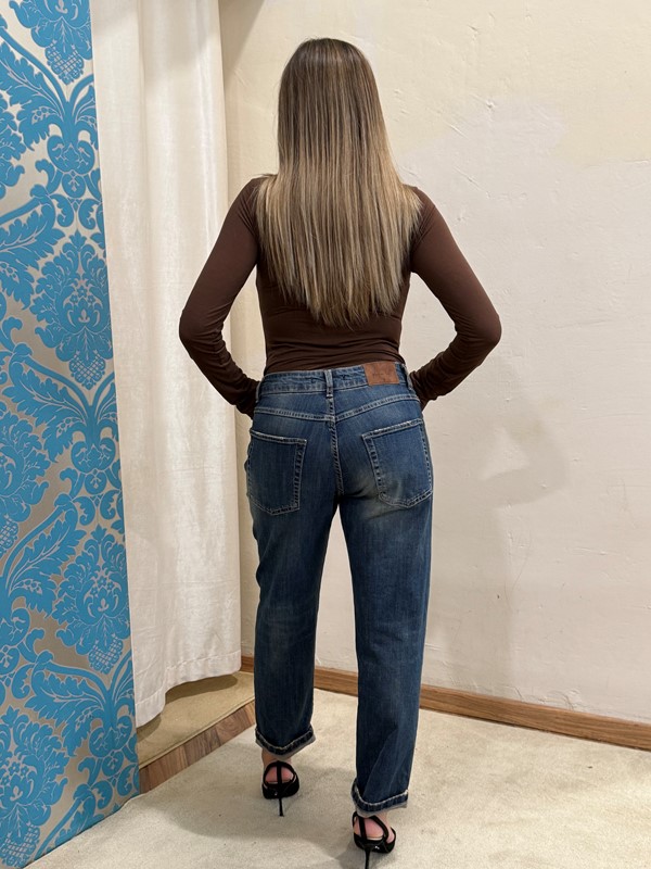 PHILIA LOFT Jeans lavaggio al te' gamba regolare