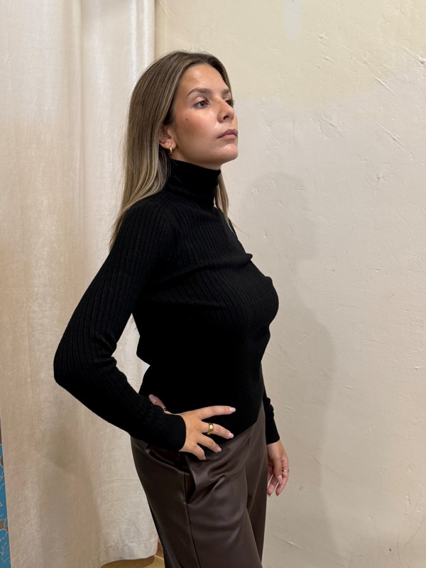 SOUVENIR Maglia collo alto a costine