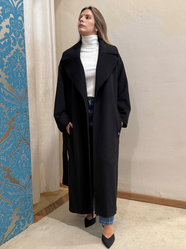SOUVENIR Cappotto maxi collo con cintura