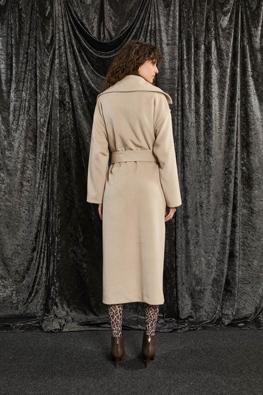 SOUVENIR Cappotto maxi collo con cintura